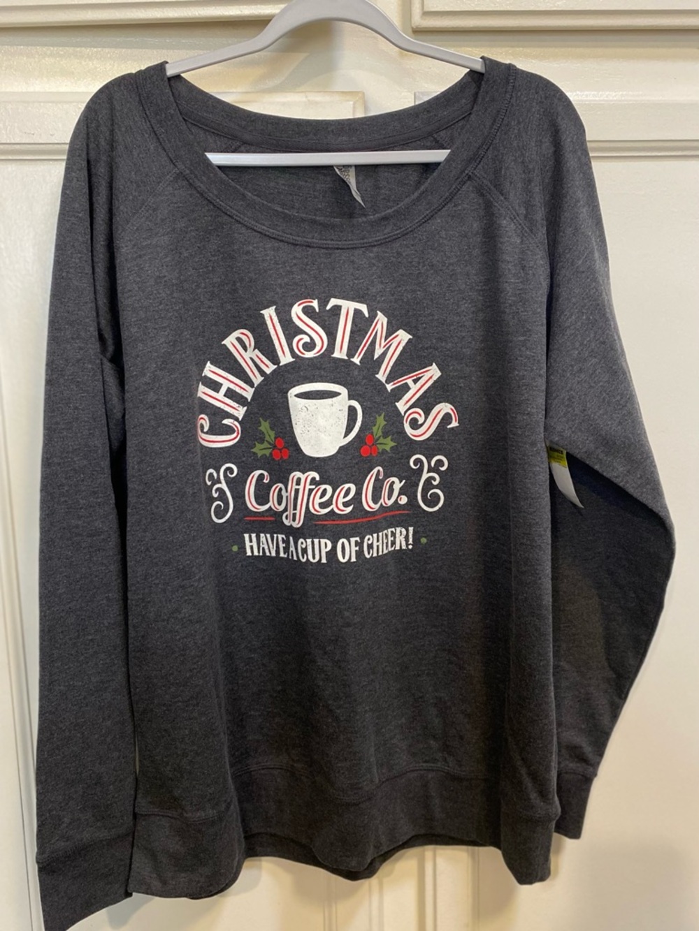 Christmas Coffee Co. Graphic Crewneck Sweatshirt - Dark Gray